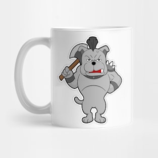 Dog as Warrior with Ax Mug